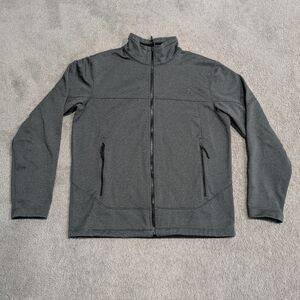 The North Face Windwall Jacket Mens Sz  Medium Gray Full Zip Softshell Outdoors